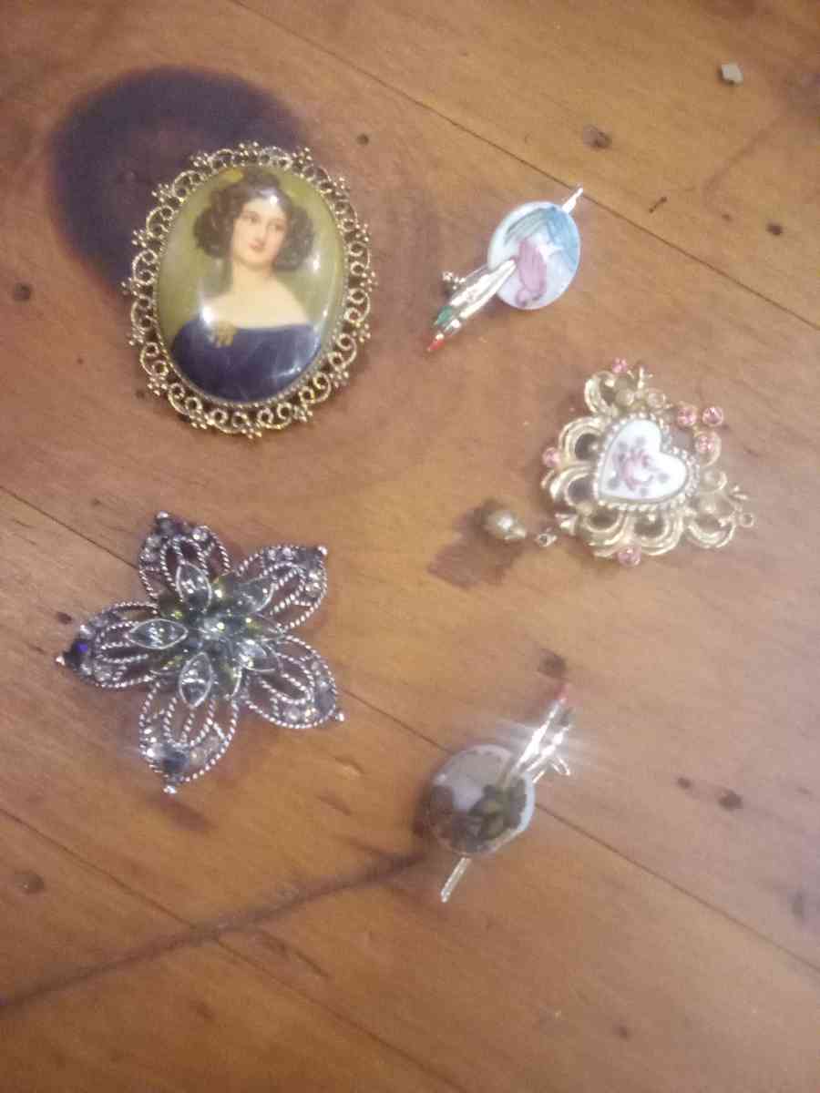 Broach style pins sold together or ask me about just one