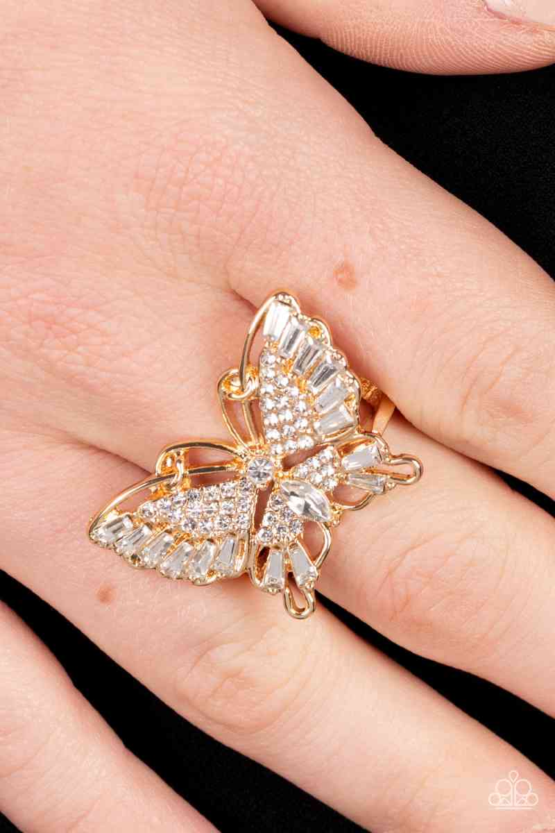 Flauntable Flutter  Gold Ring