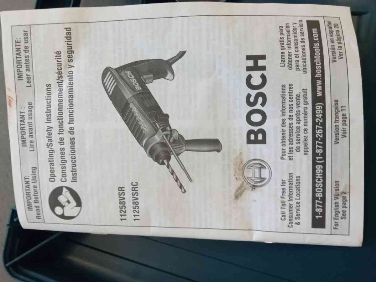 the new BOSCH rotary hammer drill