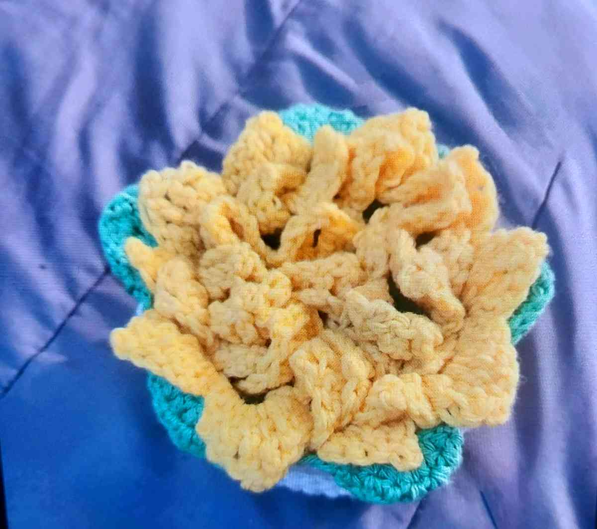 Sunflower Crochet Coasters