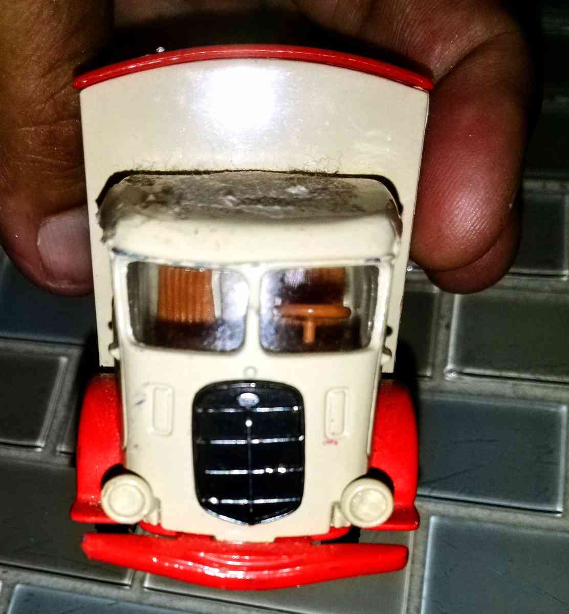 collector coke truck from 60 s all metal with plastic in the