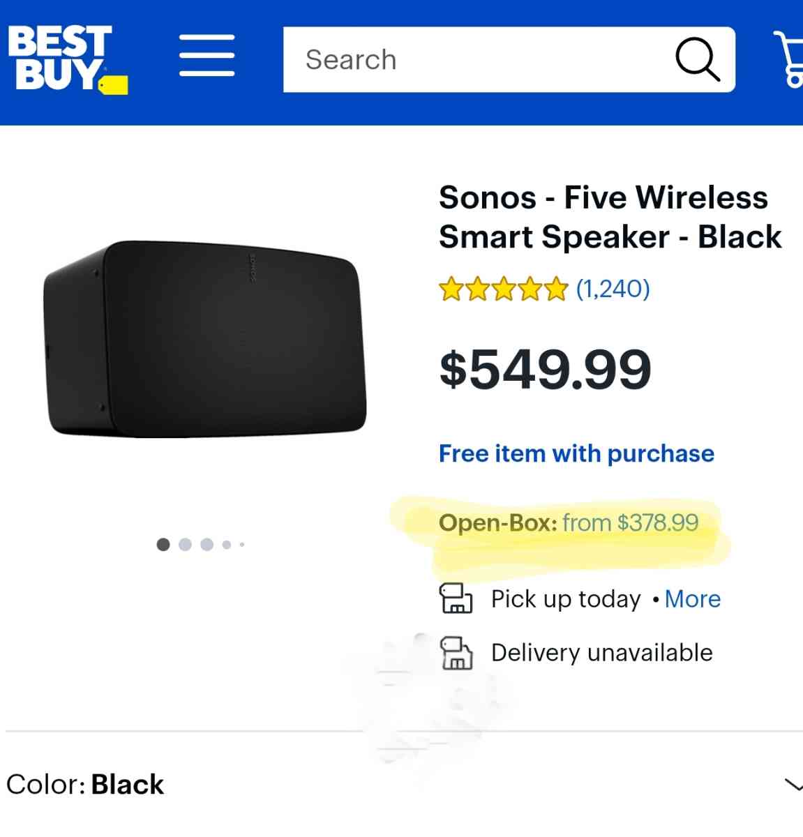 Sonos Speaker Play 5 Gen 2