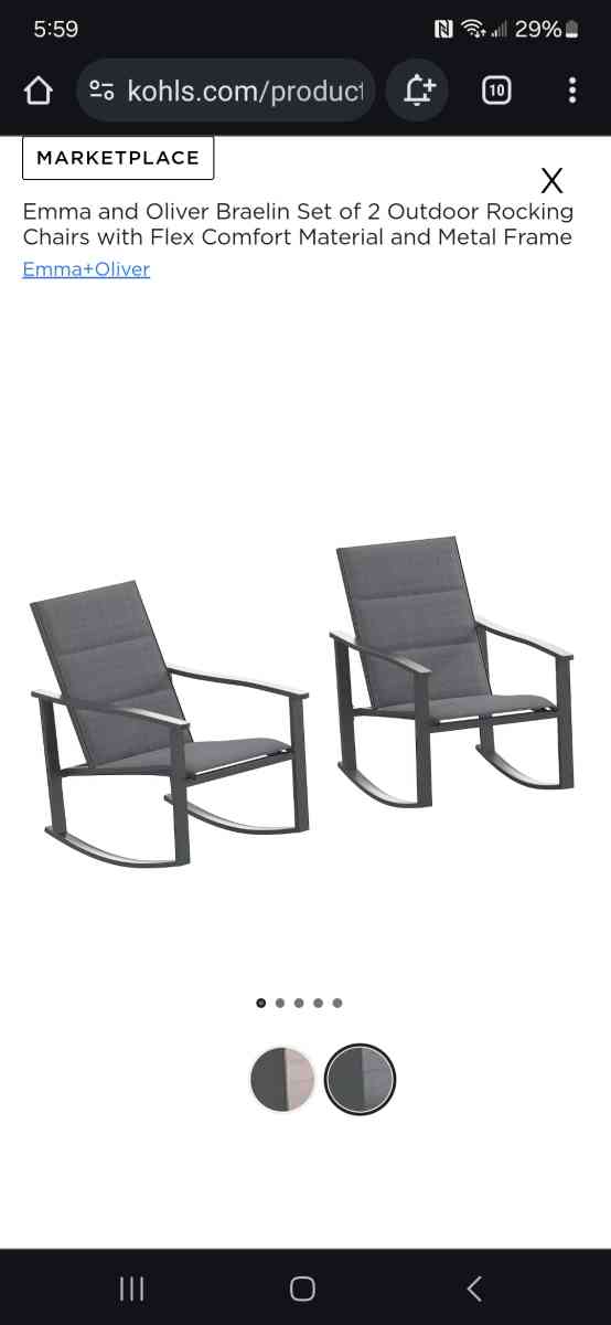 IndoorOutdoor rocking chairs