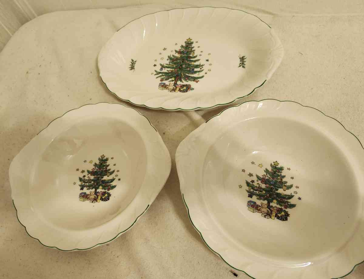 nikko brand dishwasher serving set three pieces