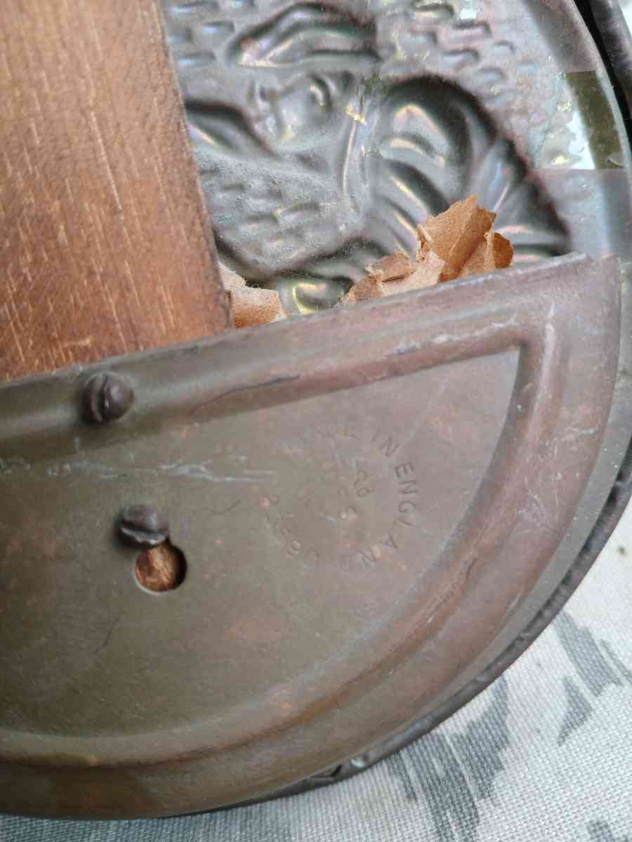 2 Vintage Bed Warmers Wall Pocket English Pub Scene Brass Wo