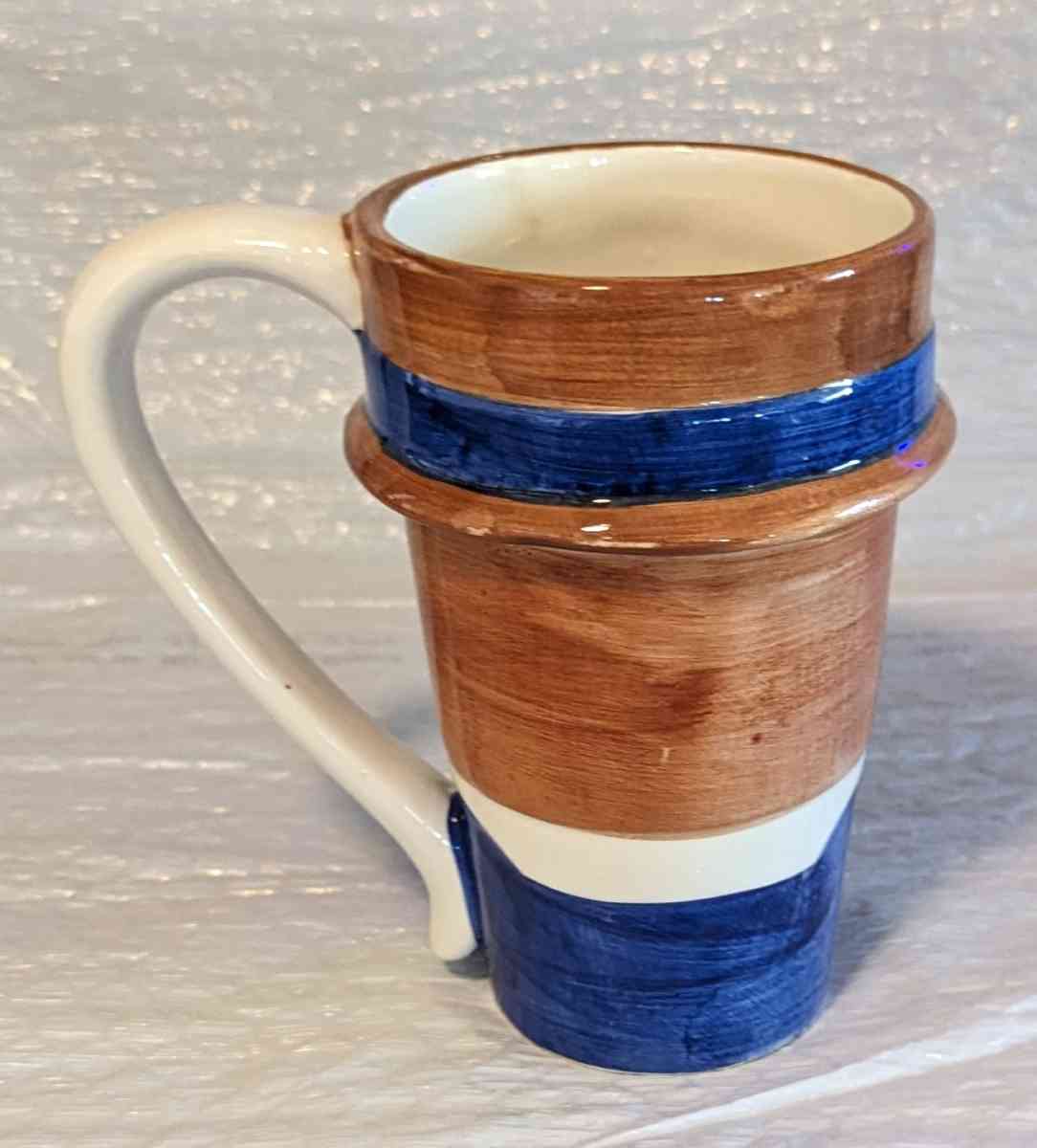 Rare Vintage WCL 3D Ceramic Thanksgiving Pilgrim Mug