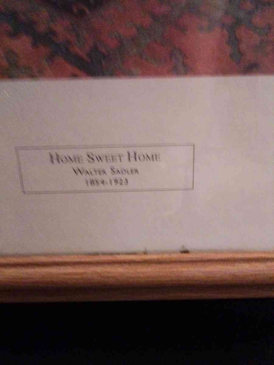 antique pitchure under glass