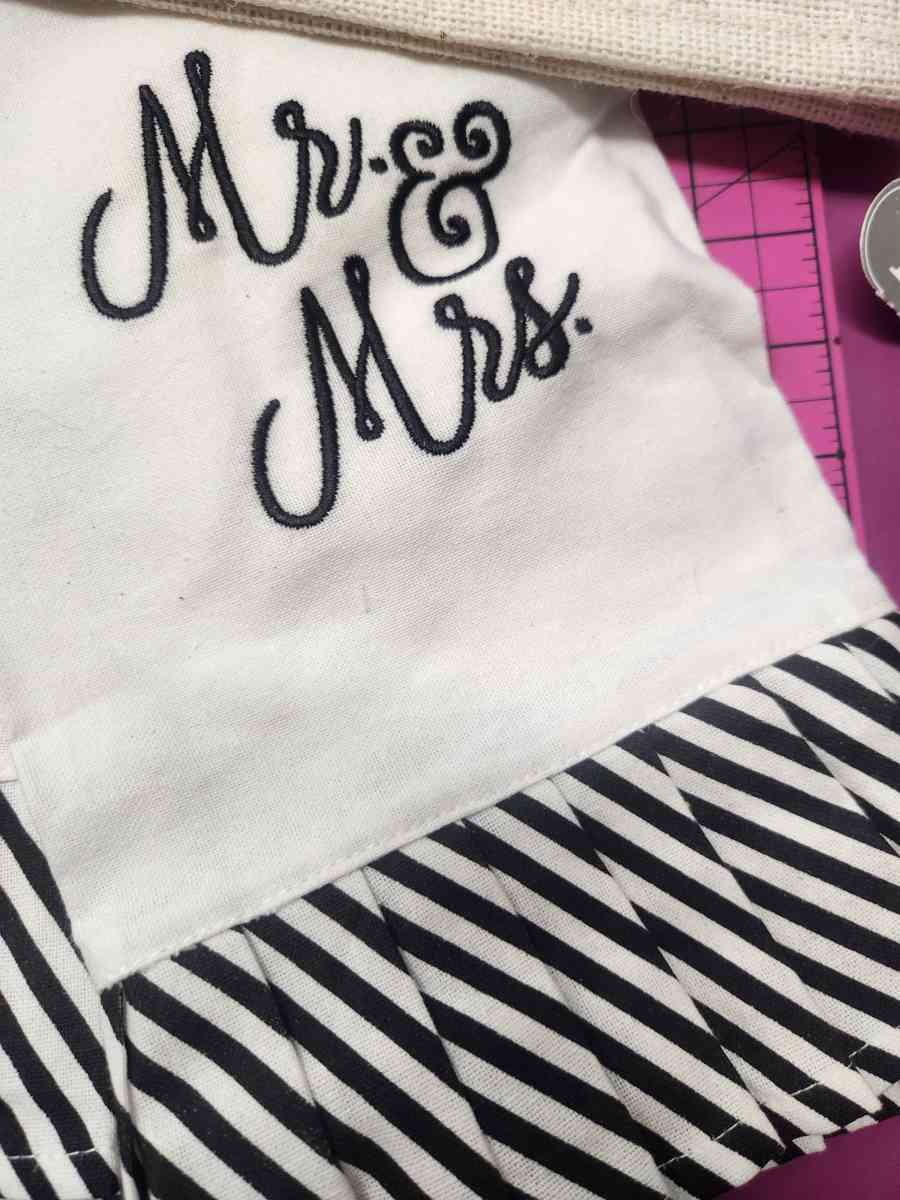 Newlyweds Gifts Lot 2 TRS Hand Towels Mr and Mrs  Wine Bag