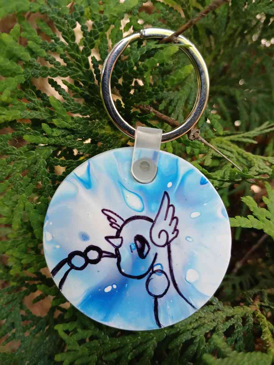 Dratini Pappy Pour Painted Pokemon Kaychain