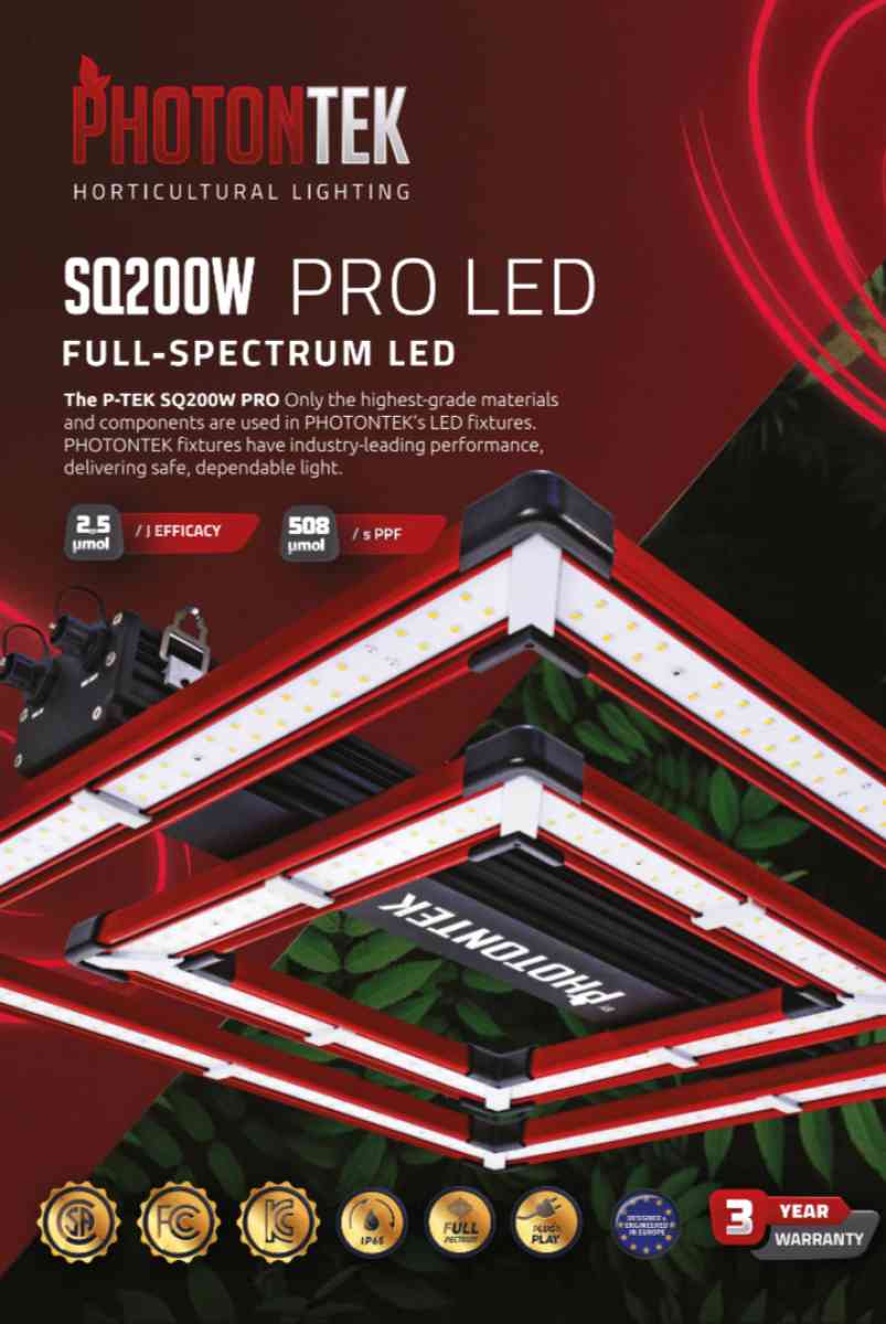Photontek SQ200W Pro LED Horticulture lights