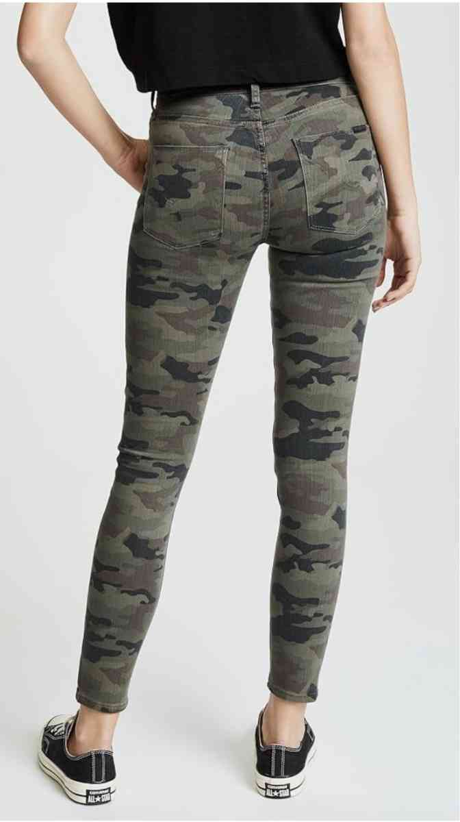 Hudson Camouflage High Waist Barbara Supper Skinny Jeans S28
