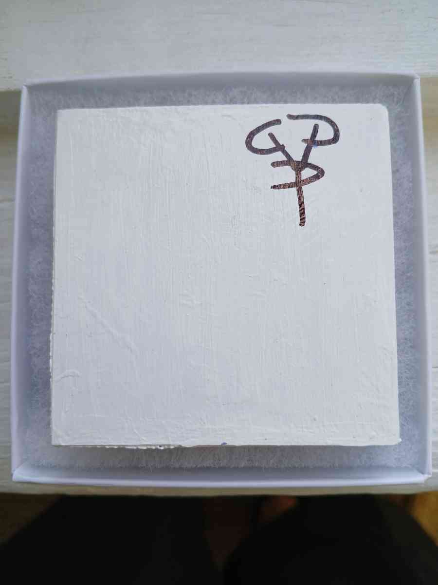 Orb Eruption Acrylic Pour Painted Magnetic Stretched Canvas