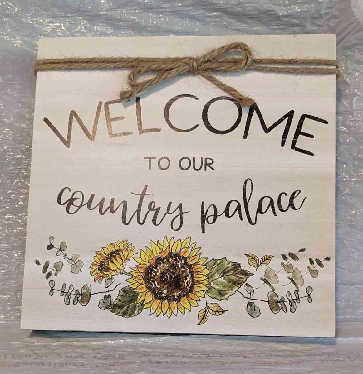 Welcome Picture From Hobby Lobby With Sunflowers Country Dec