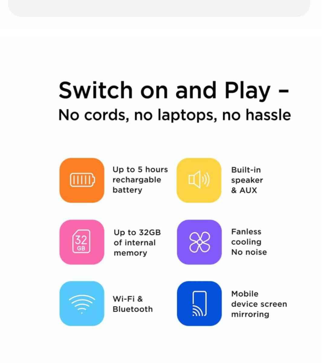 Portable projector 4k