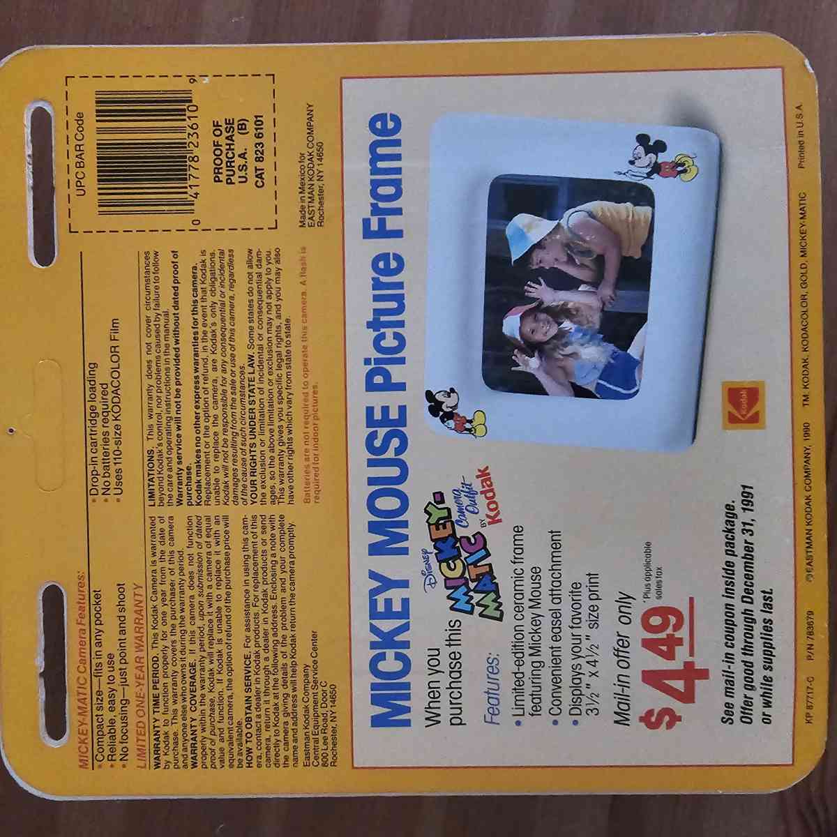 Vintage Kodak Camera Disney Mickey Matic