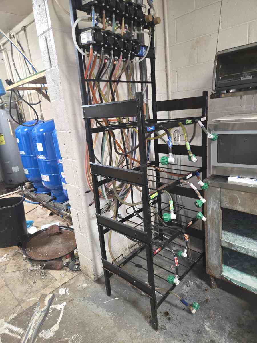 used Comm Soda Syrup rack