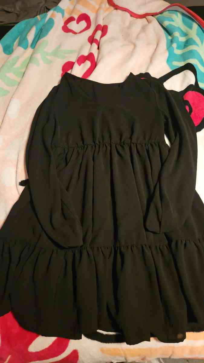 Womens Black Medium Dress