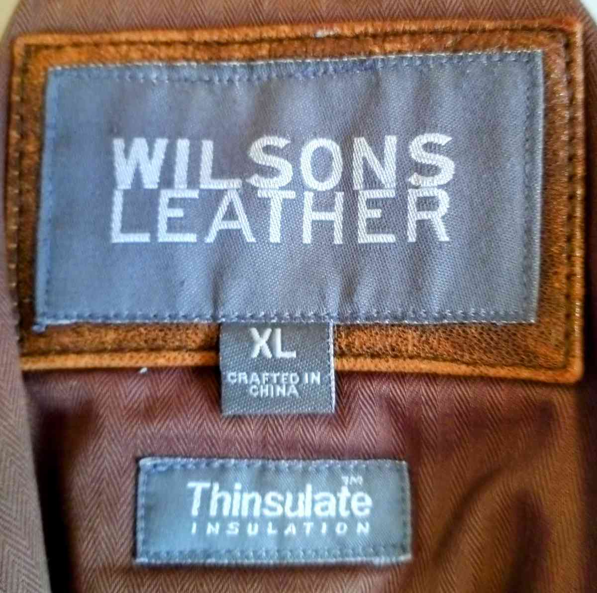 old school Wilson Brown Leather Jacket