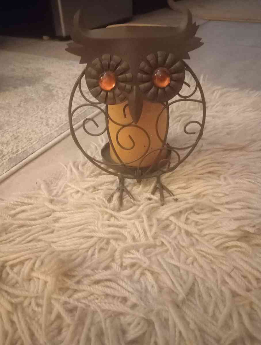 OWL CANDLE HOLDER