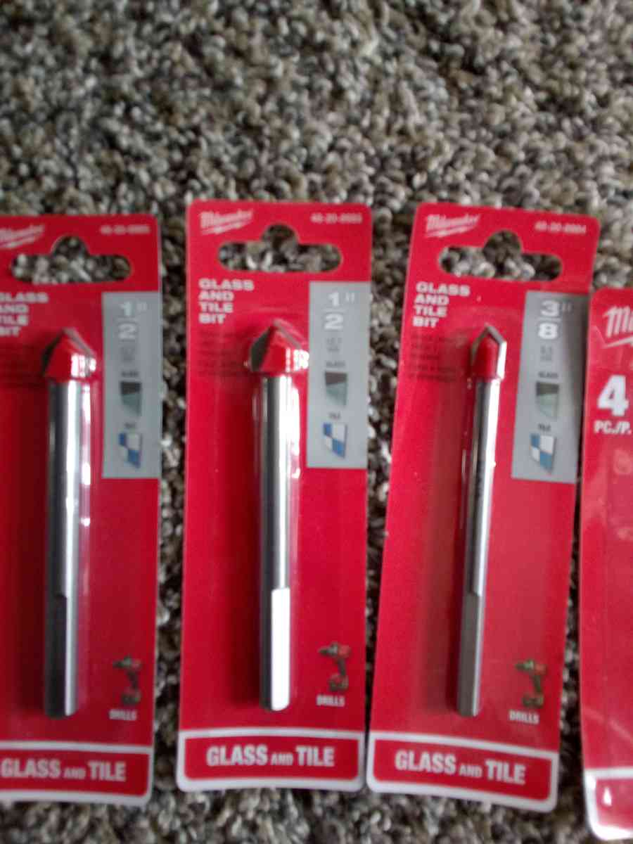 Milwaukee Glass And Tile Bits bundle