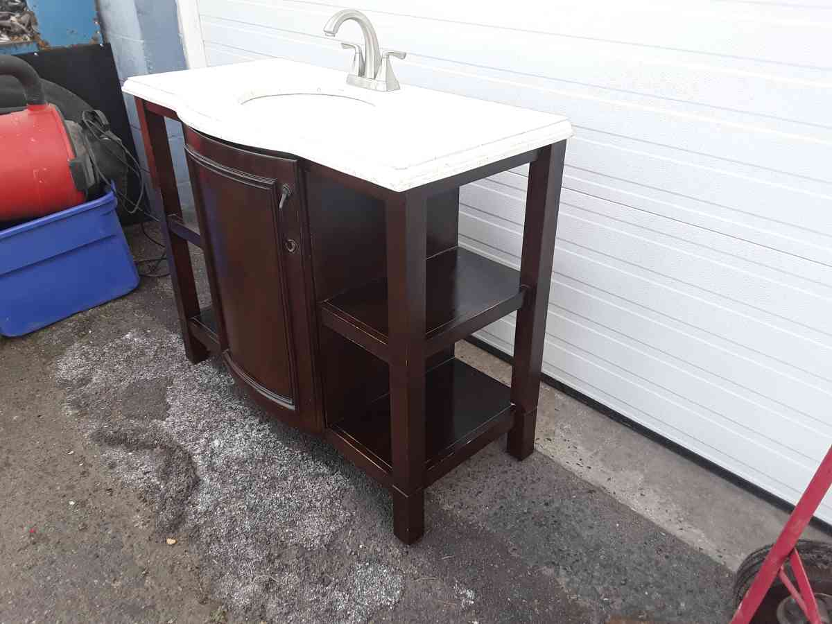 Nice Bathroom Vanity with Moen Faucet Very Clean Like New