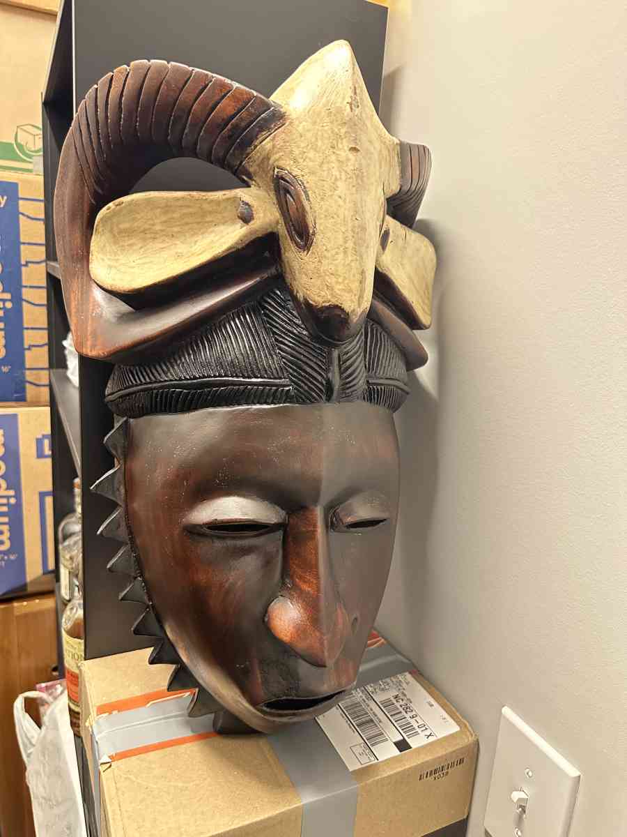 Vintage African Guru Ritual Dancing Mask