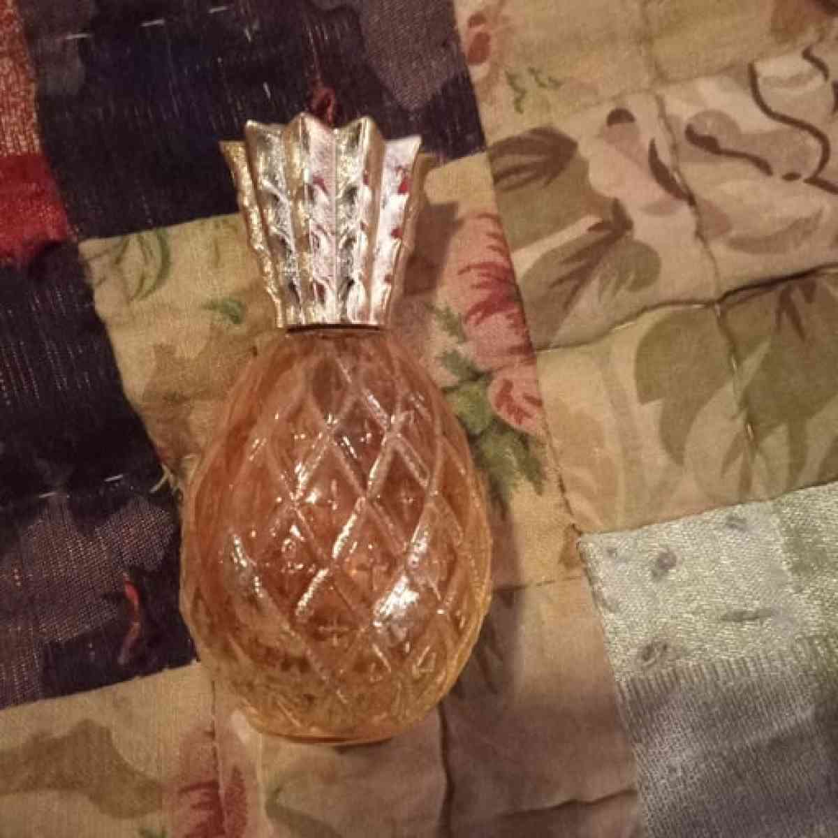 cute vintage pineapple perfume bottle