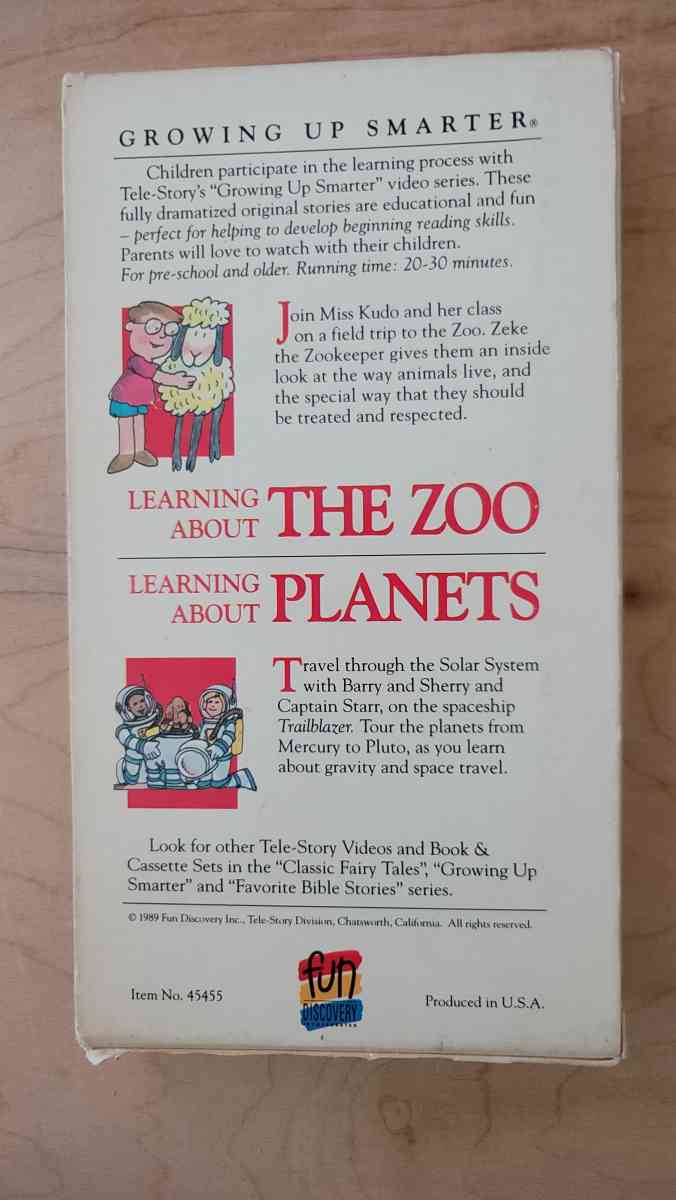 Learning About the ZooPlanets VHS movie cheap