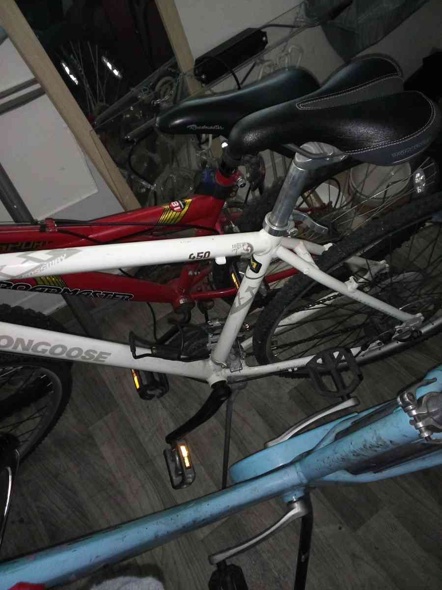 all white mongoose bike