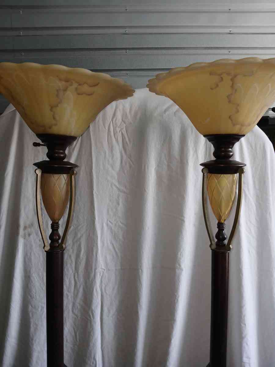 antique torchiere floor lamps