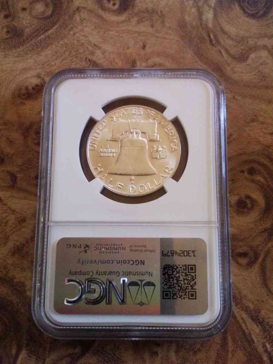 Three NGC Graded Franklin Silver Half Dollars