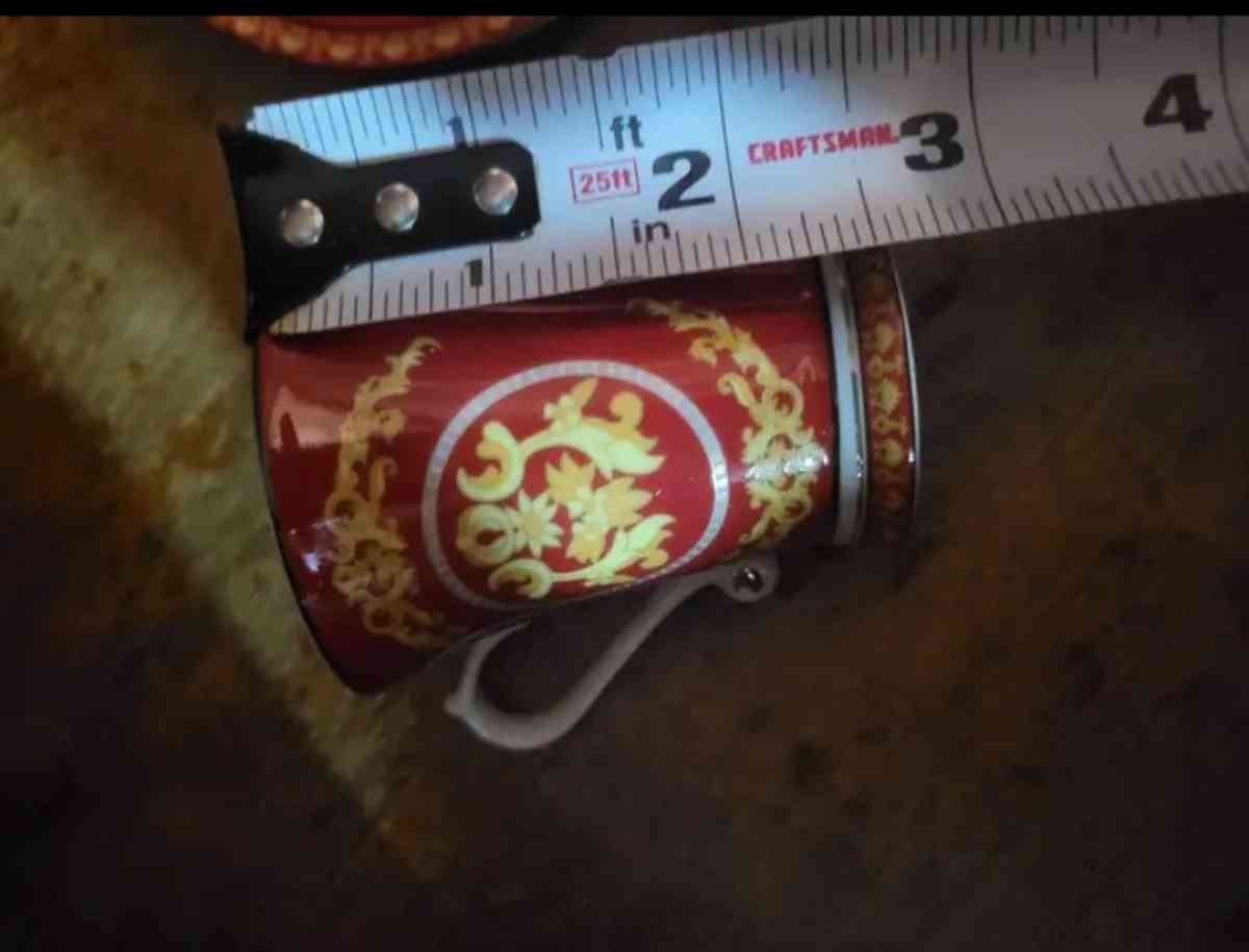 Bijoux Terner set of 3 tea cups with saucers