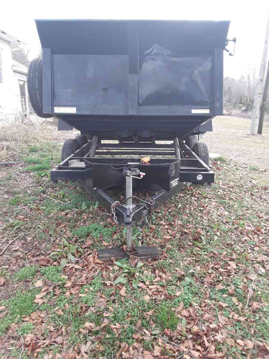 2018 sure track Dump  Trailer Tag along dual Rams  Alxes