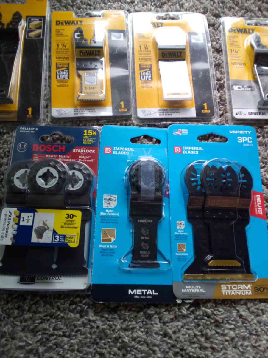 DeWalt Bosch Imperial Blades oscillating blades bundle
