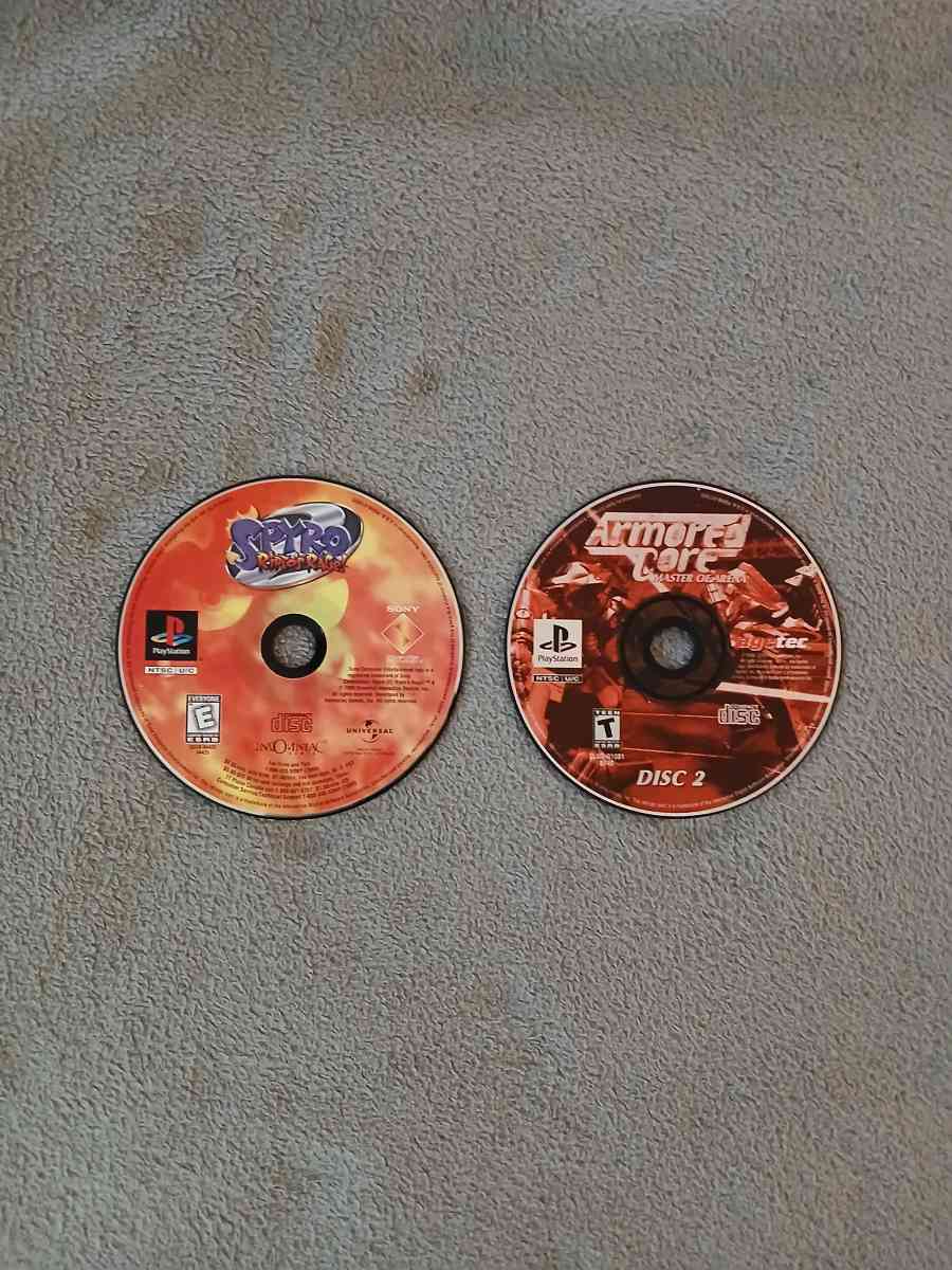 5 PlayStation 1 Loose Games for PlayStation 1