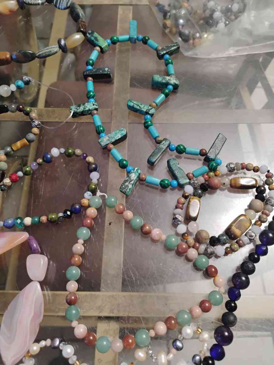 Gemstones Necklace and Bracelet