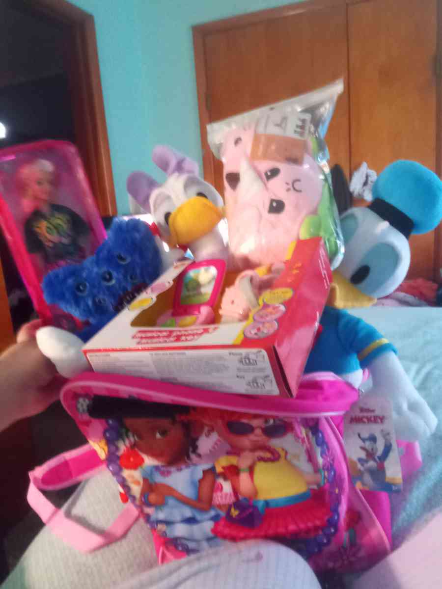 toys clothes shoes book six little school stuff band aid