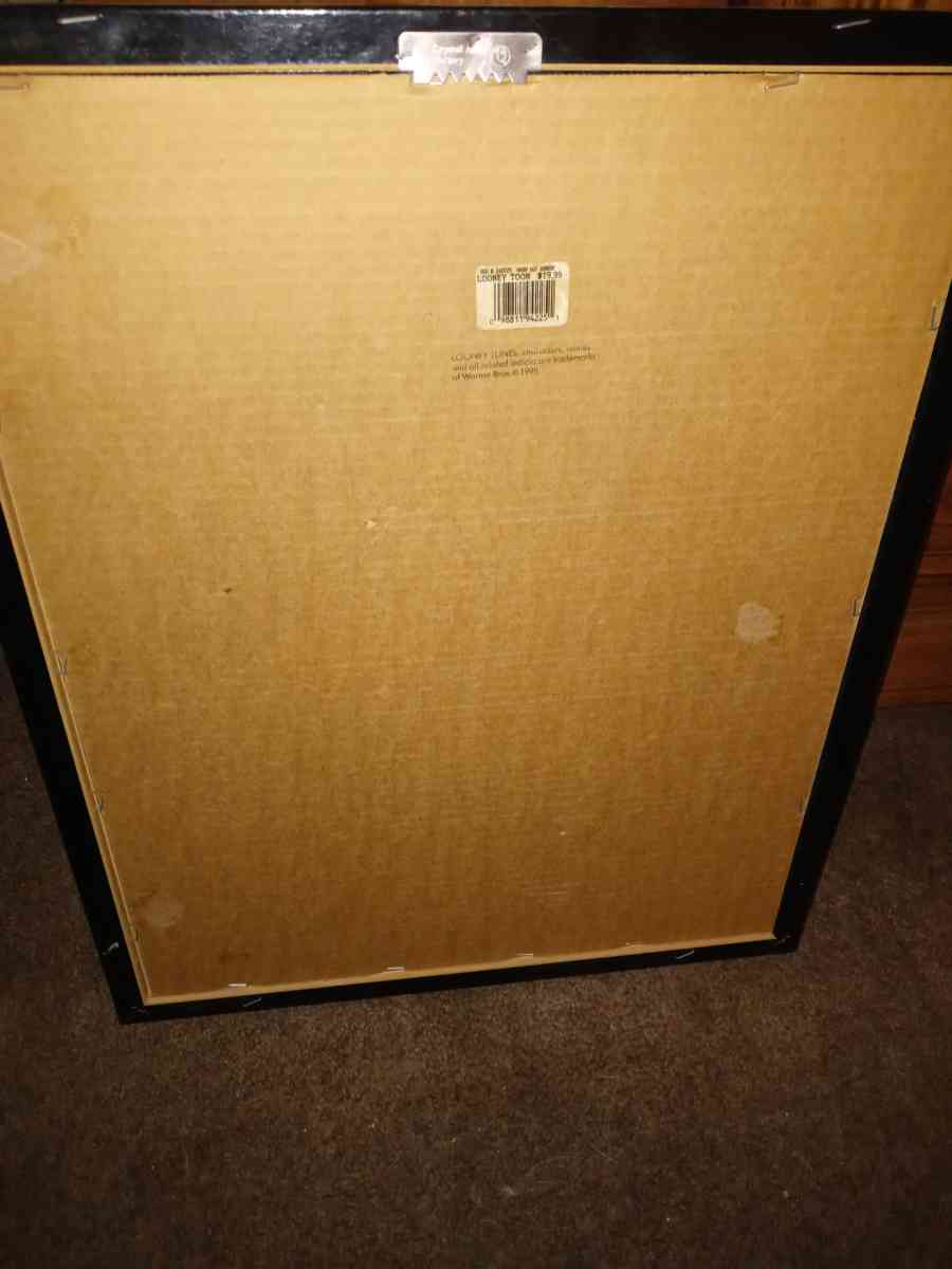 Looney Tune picture frame playing pool