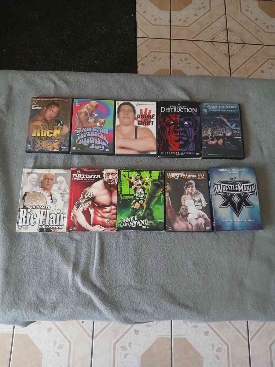 Lot Of 26 WWE And TNA Impact Wrestling DVDs