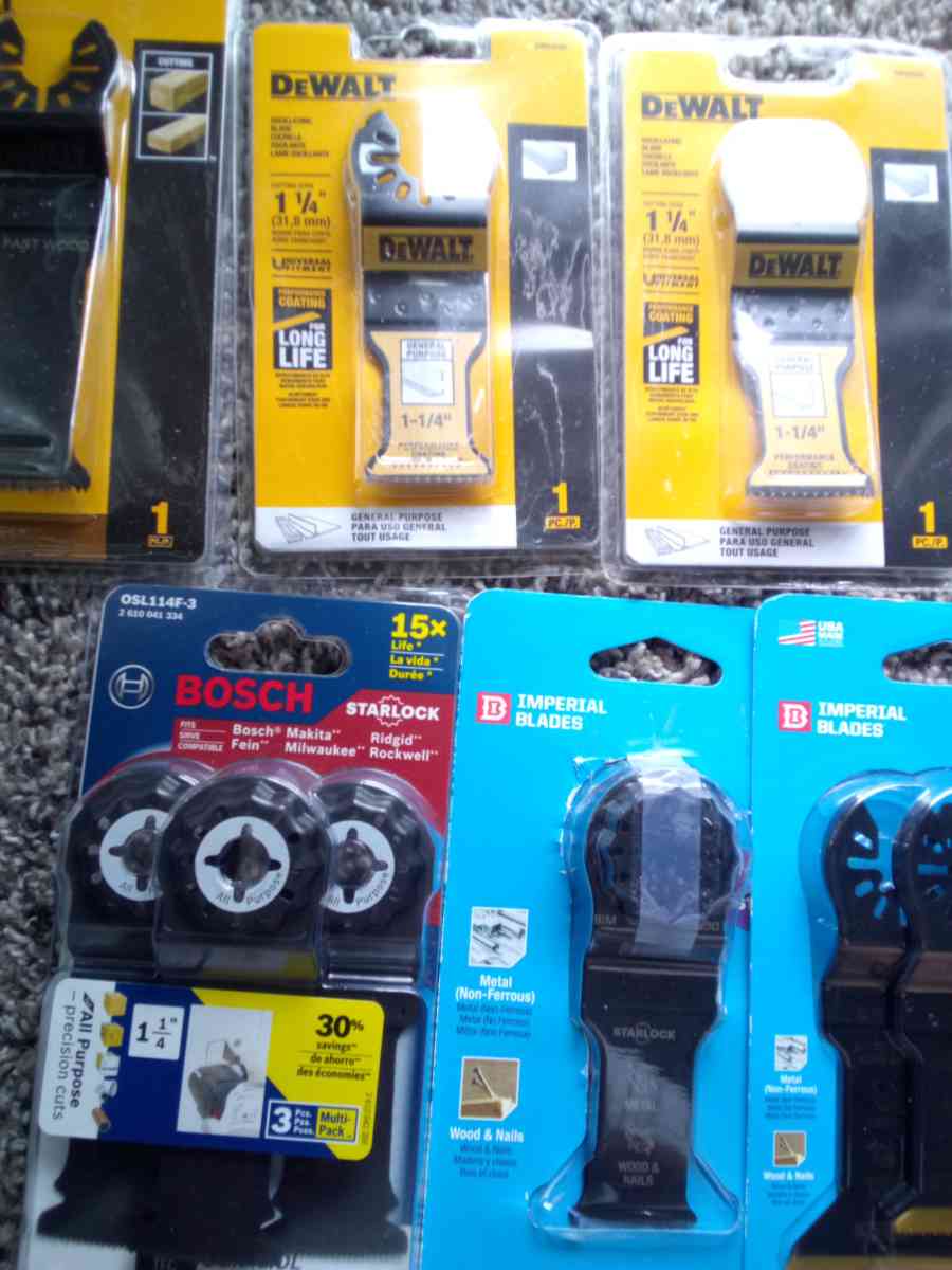 DeWalt Bosch Imperial Blades oscillating blades bundle