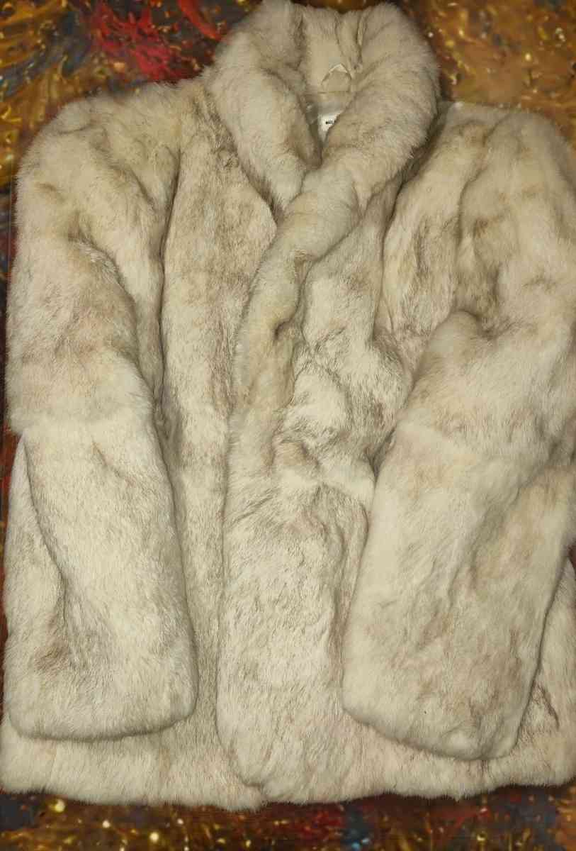 Rabbit fur coat