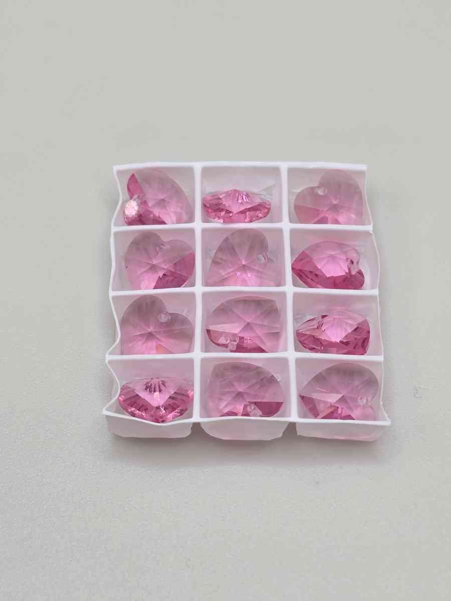 Swarovski Rose Colored Hearts