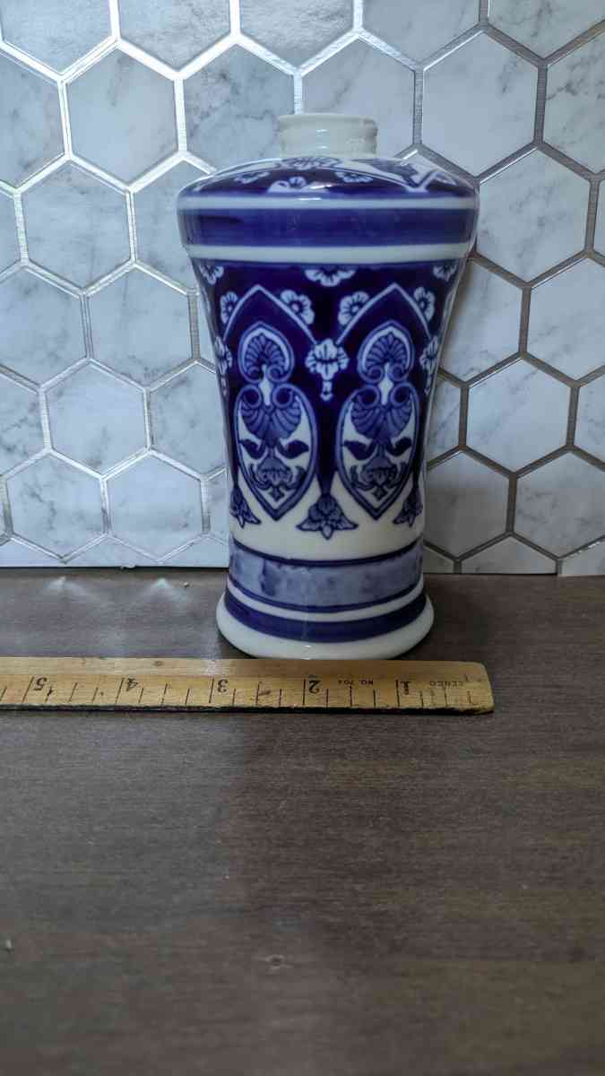 Antique Blue and White Porcelain Bottle