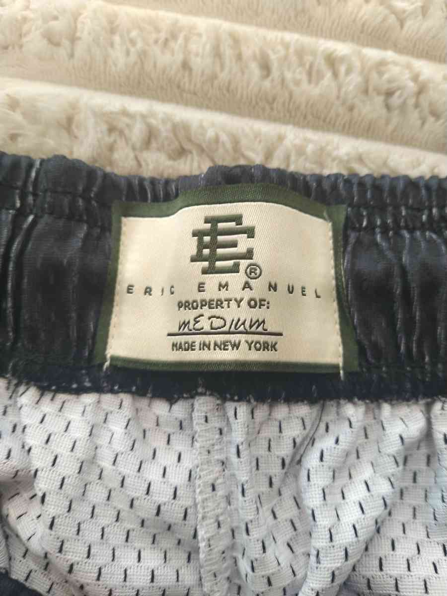 Eric Emanuel Black Skyline Shorts Size Medium