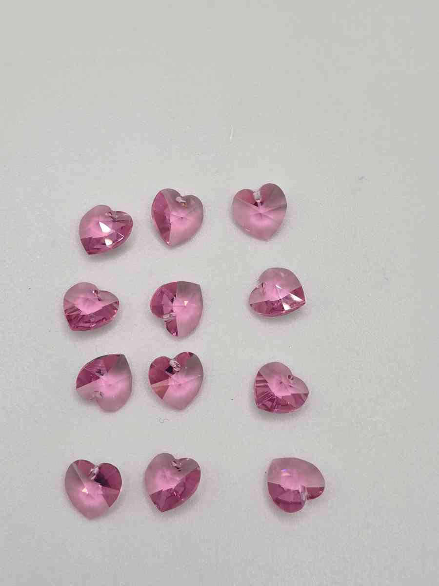 Swarovski Rose Colored Hearts