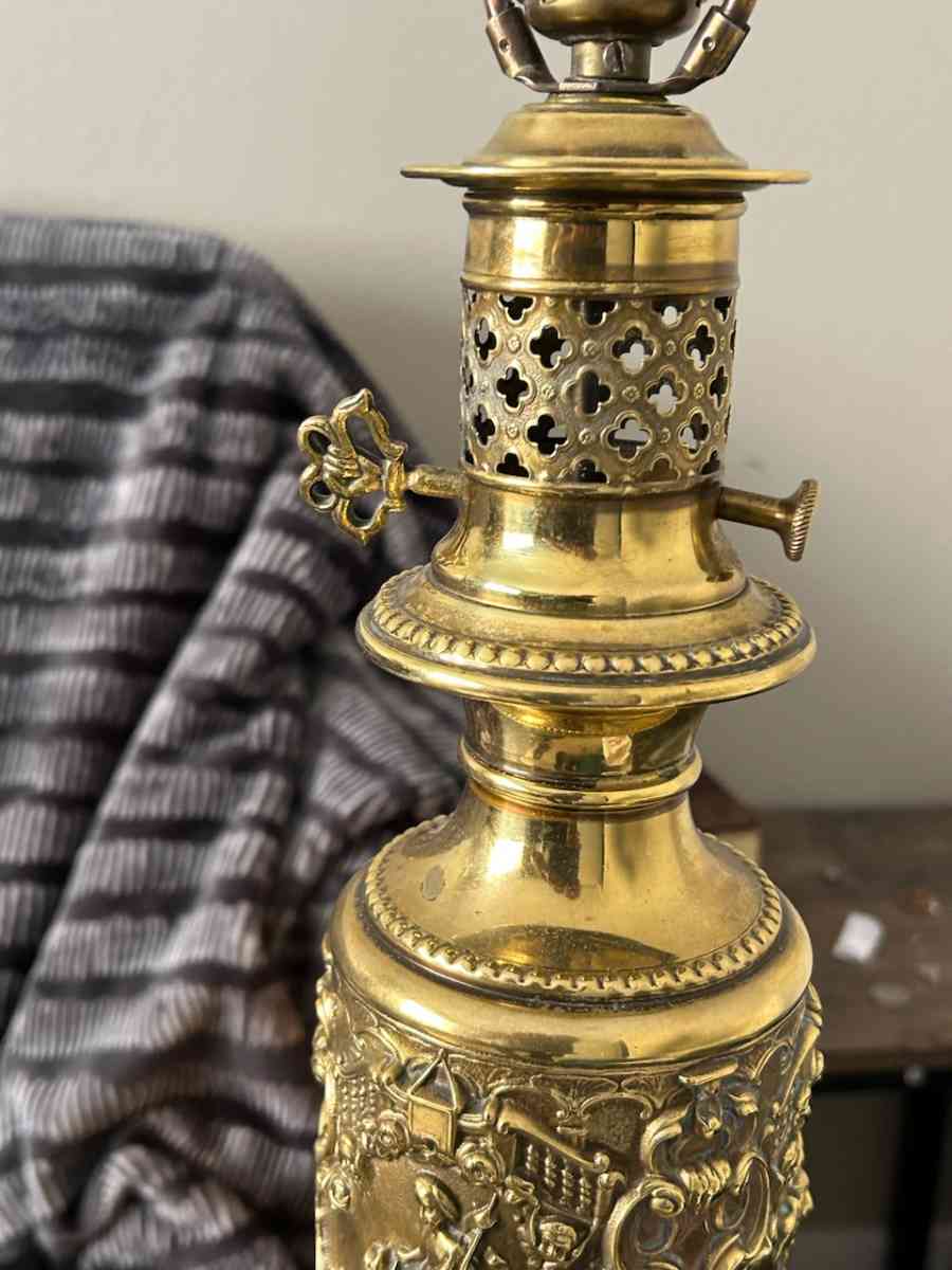 vintage gold lamp