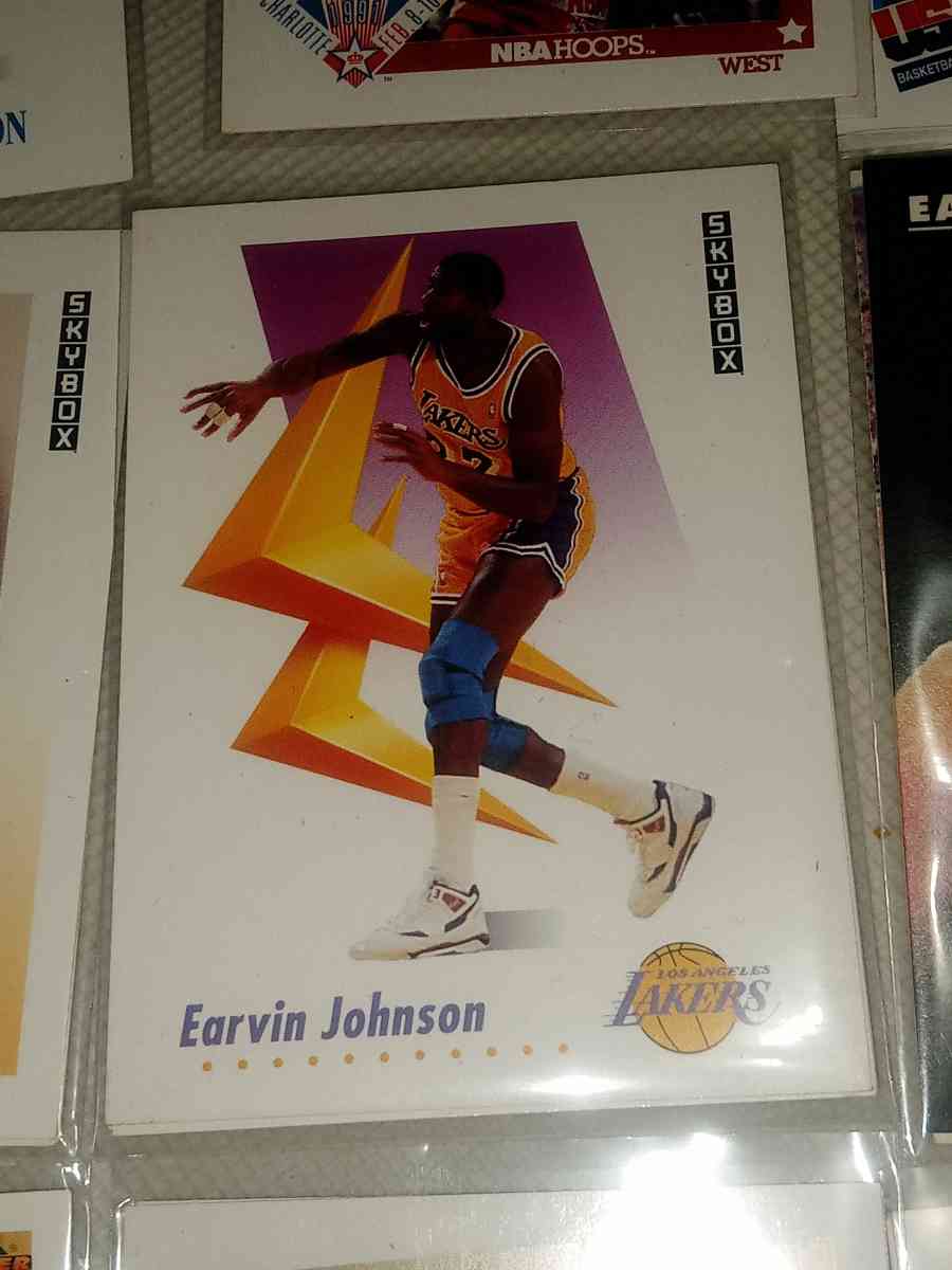 Earvin Magic Johnson card lot