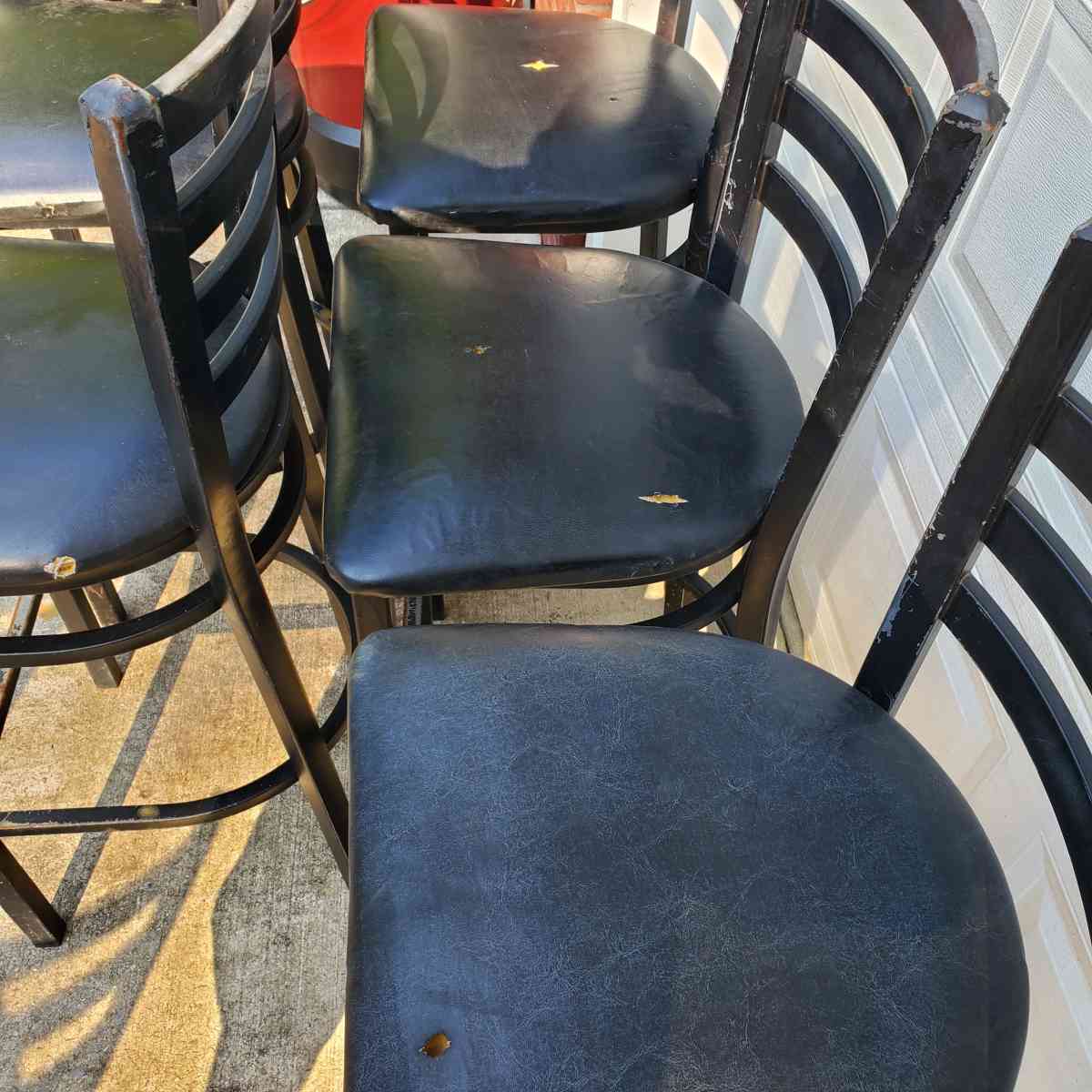 Metal Chairs  Bar Height W Cushioned Seats  RRR Furniture