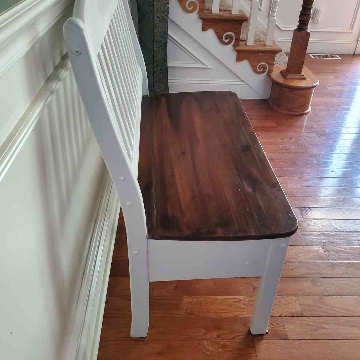 Wooden Bench W Storage