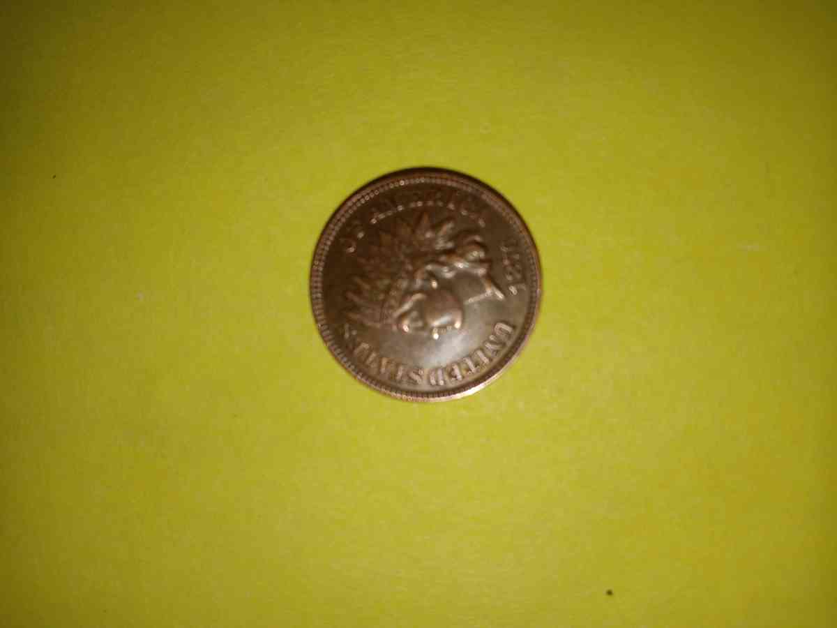 1876 Indian head penny